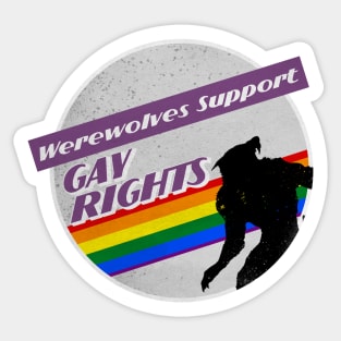 Gay Rights Werewolf Sticker